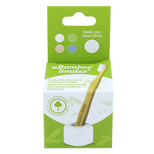 Bamboo Smiles Diatomite Absorbent Holder White - Medaid International