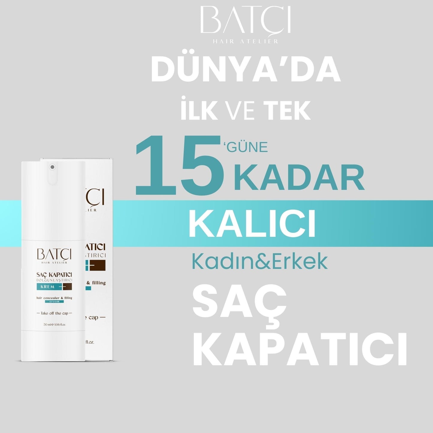 Batçı Hair Concealer Volumizer Liquid Cream 30 ml [Imported] - Medaid