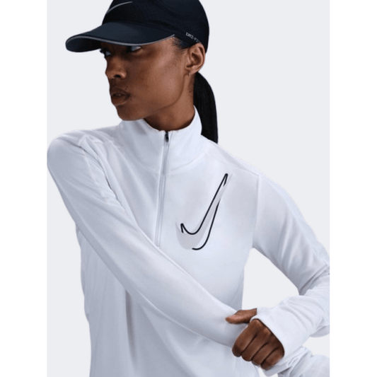 Nike Swoosh Women Running Long Sleeve White - Medaid International