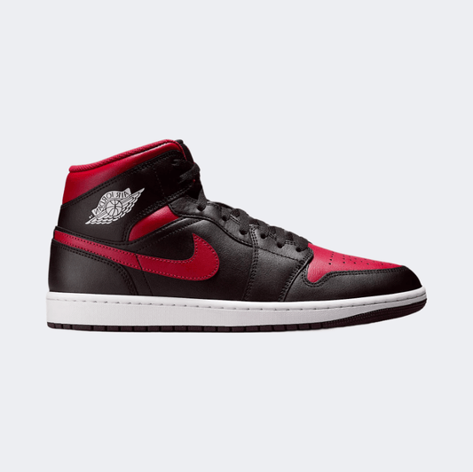 Nike Air Jordan 1 Men Lifestyle Sneakers Black/White/Red - Medaid International