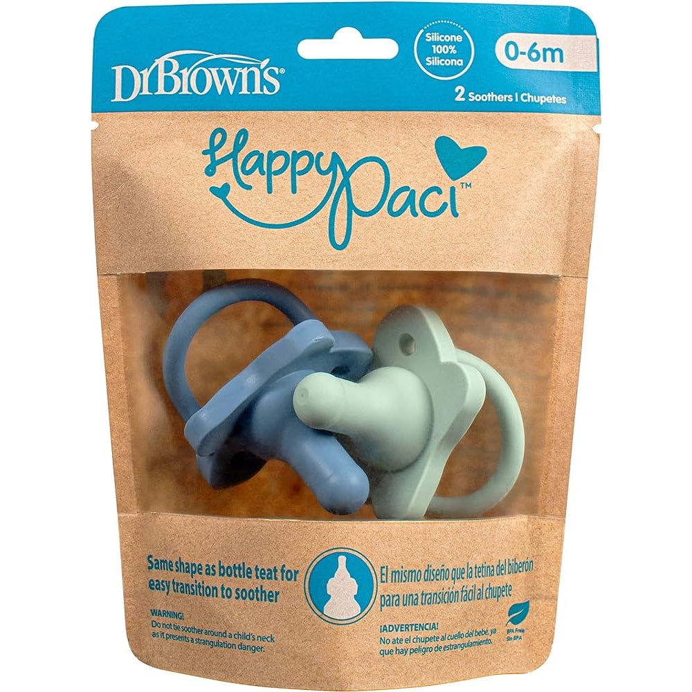 Dr Brown's Happy  Silicone Pacifier Pack of 2 - Medaid