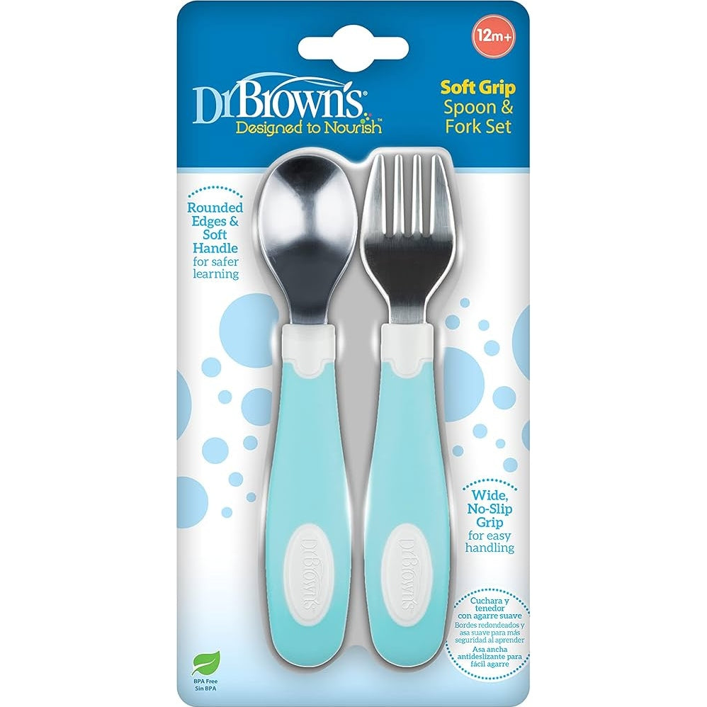 Dr. Brown’s Designed to Nourish Soft-Grip Spoon and Fork - Medaid