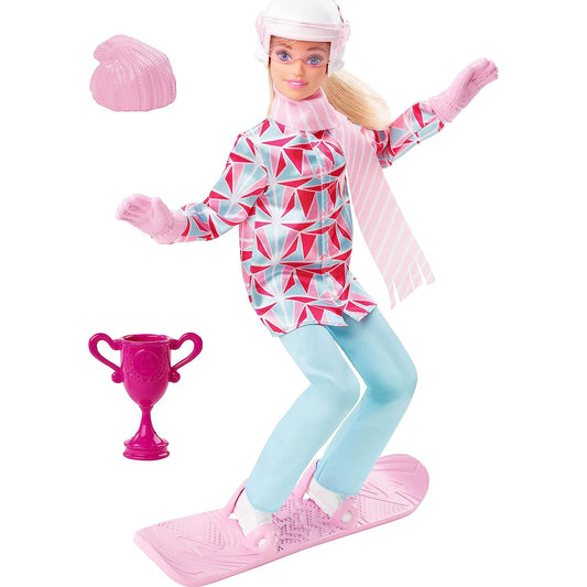 Barbie Winter Sports Snowboarder Blonde Doll - Medaid International
