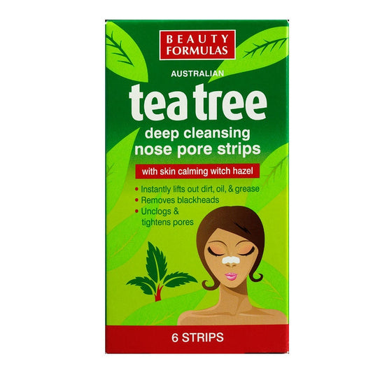 Beauty Formula Tea Tree Nose Pore Strips - 6 Strips - Medaid