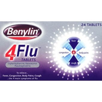 Benylin - 4 Flu Tablets (24) (P) - Medaid