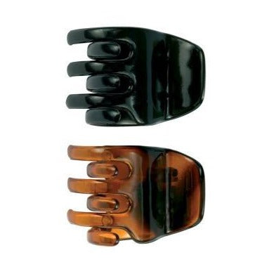 Beter Tortoise Shell & Black Claw Clip 2Pcs 19053 - Medaid