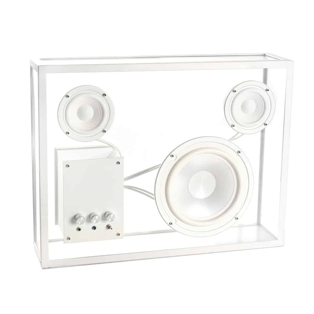 34 CM Large Tempered Glass Speaker with AUX Portable Speaker - Medaid - Lebanon