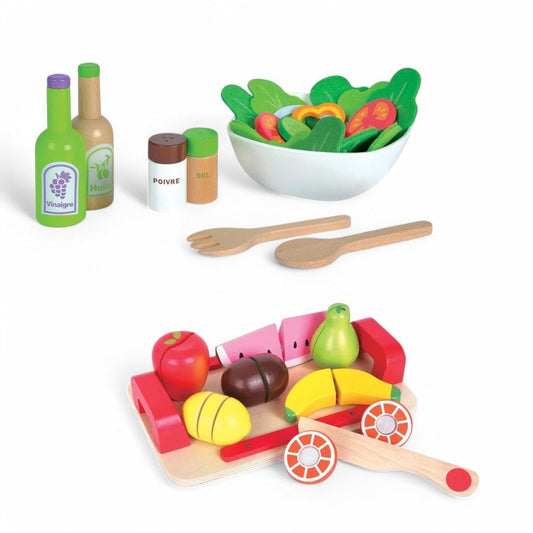 Atelier Du Bois My Salad Set & the Wooden Fruit Box | Bundle - Medaid International