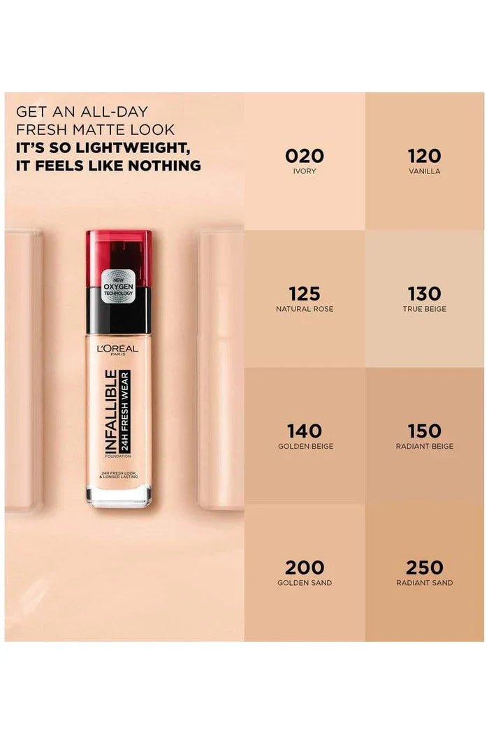 L'Oreal infallible 24hr liquid foundation - Medaid