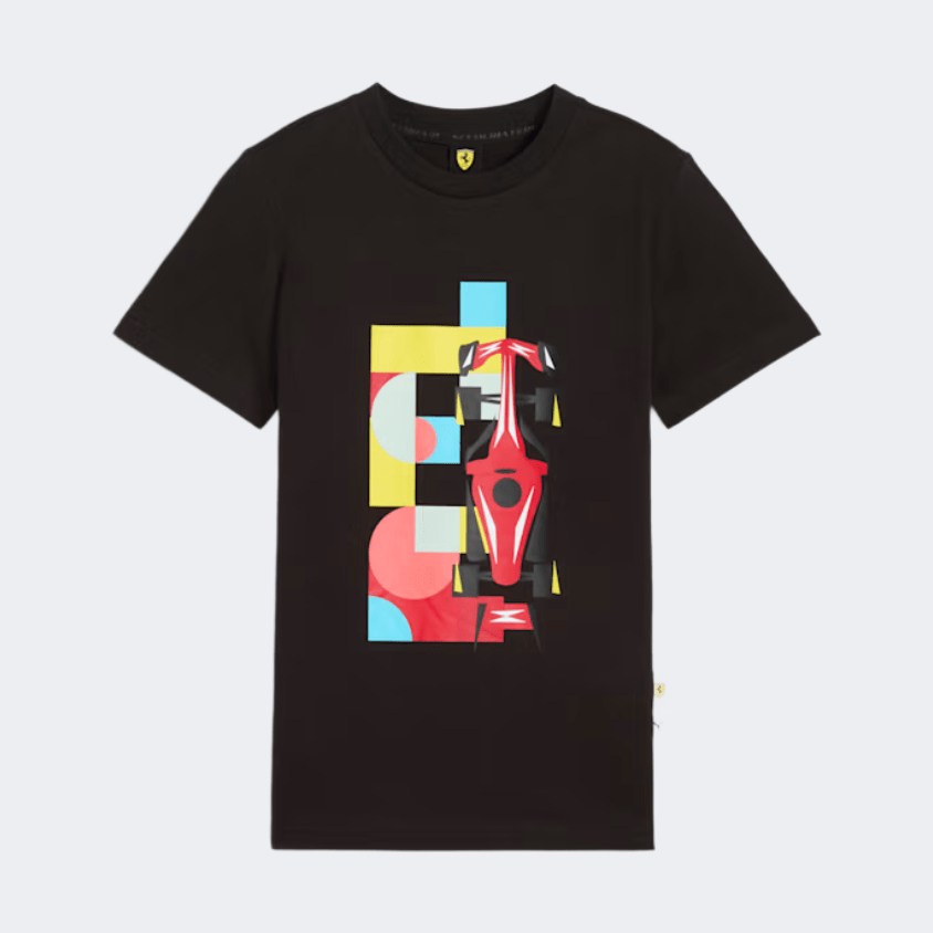 Puma Scuderia Ferrari Race Boys Lifestyle T-Shirt Black - Medaid International
