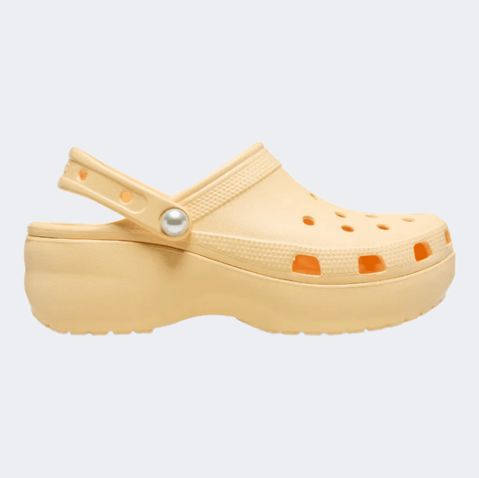 Crocs Classic Platform Pearl Clog Women Lifestyle Golden Hour - Medaid International