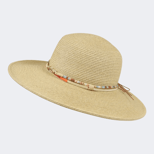 Stamion Floppy Medium Boho Decoration Women Beach Hat Natural - Medaid International