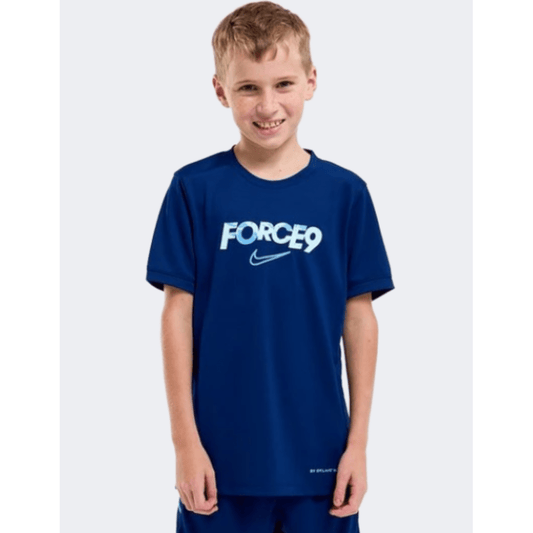 Nike Erling Haaland Academy Boys Football T-Shirt Blue - Medaid International
