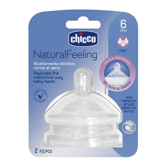 Chicco Nipple Natural feeling fast 6m+ - Medaid International