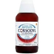 Corsodyl Mouthwash - Alcohol Free - Mint 300ml - Medaid International