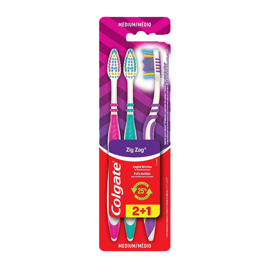 Colgate Zigzag Toothbrush - 3 Pcs