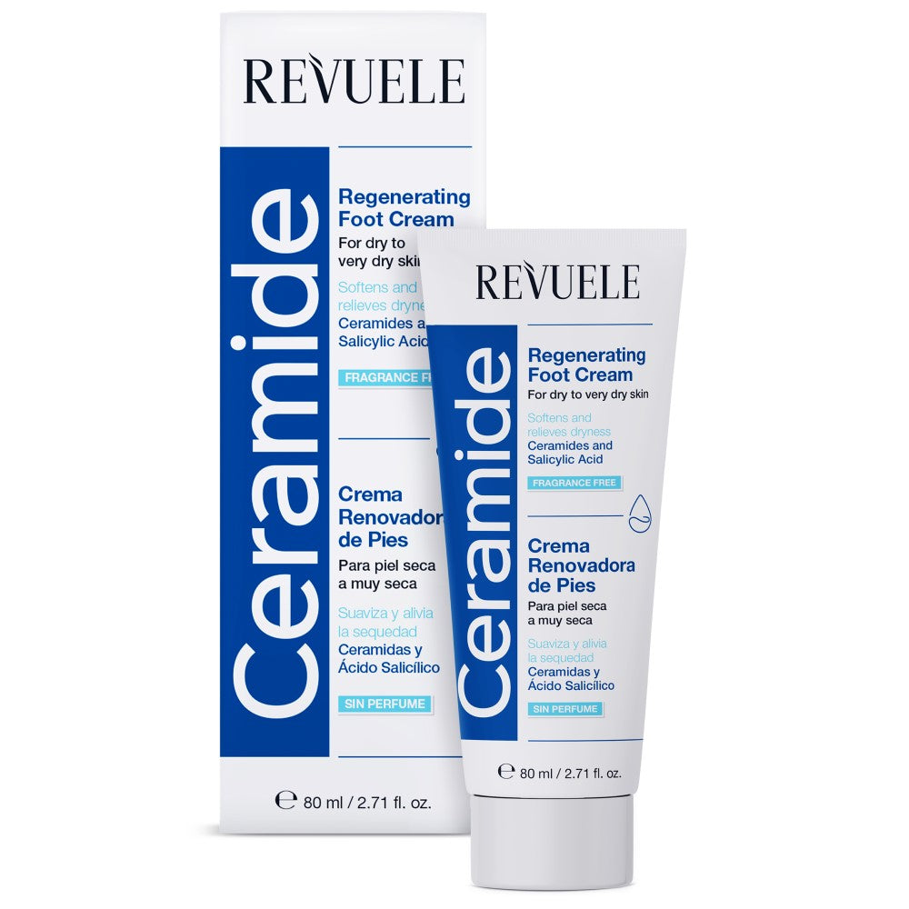 REVUELE CERAMIDE REGENERATING FOOT CREAM, 80ml - Medaid