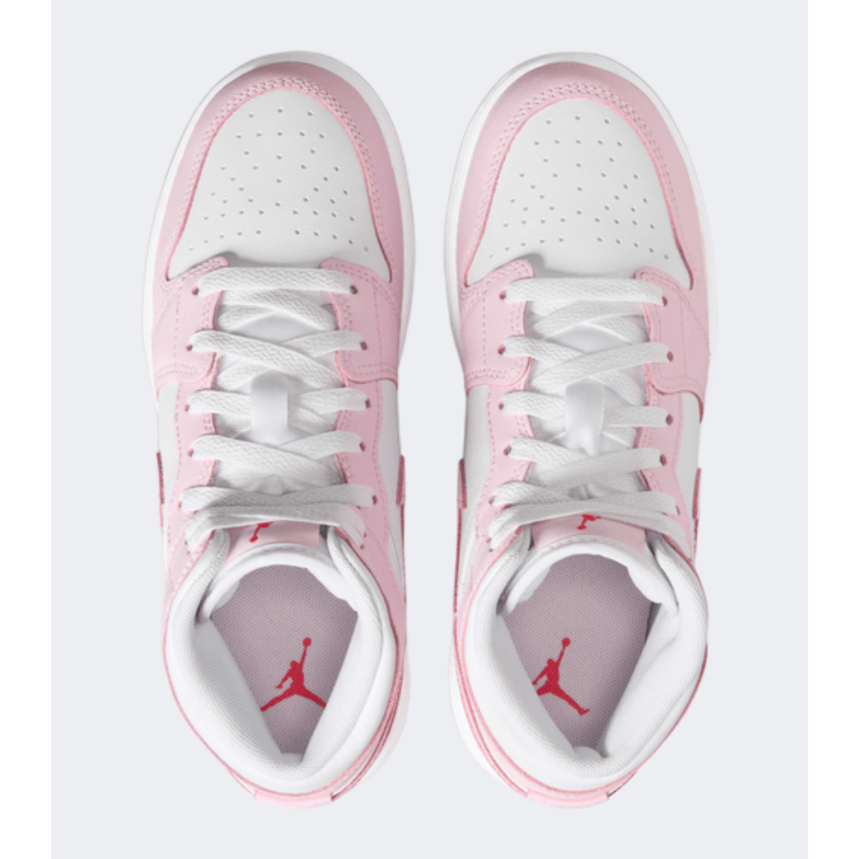 Nike Air Jordan 1 Mid Gs Girls Lifestyle Shoes Pink Foam - Medaid International