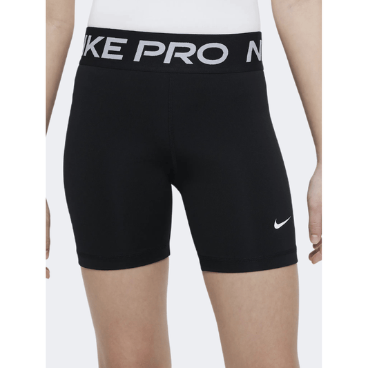 Nike Pro Df 5 Inch Girls Lifestyle Short Black/White - Medaid International