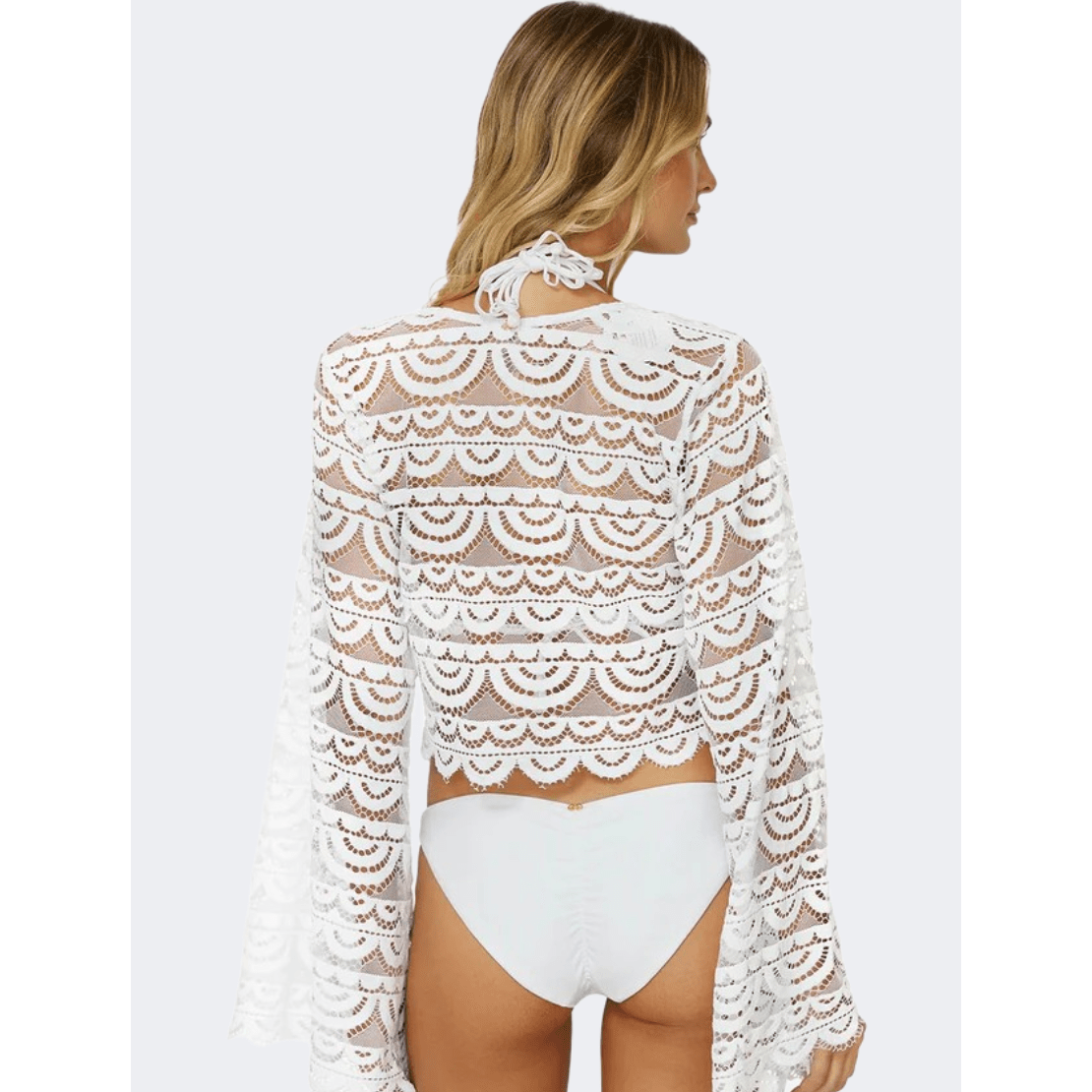 Pq Swim Water Lily Noah Top Women Beach Shirt White - Medaid International