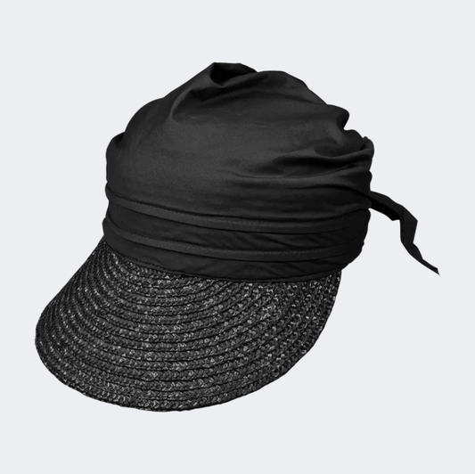 Stamion Visor Women Beach Hat Black - Medaid International