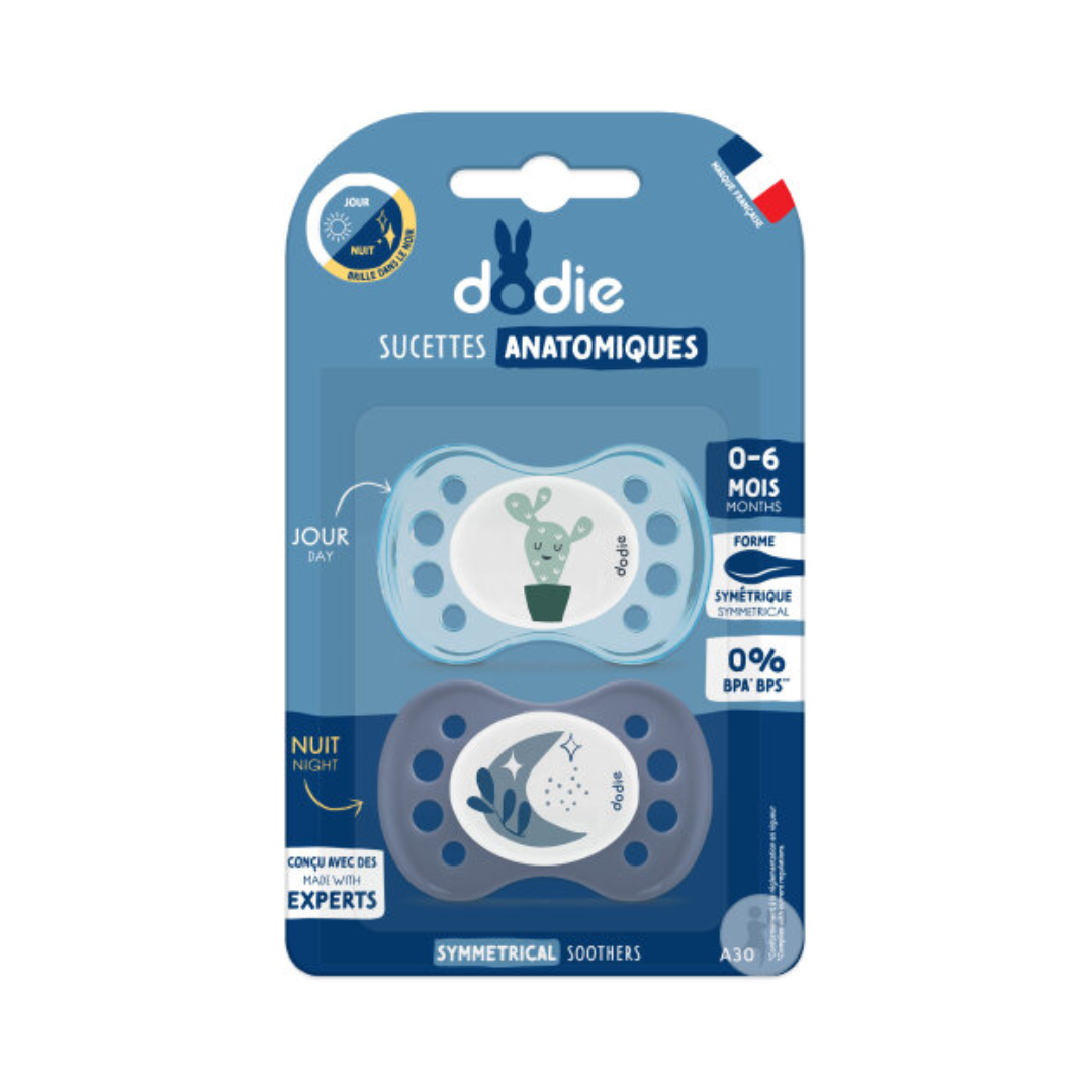 Dodie Soother 0-6 Months Duo Day Night A30