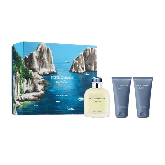 Dolce & Gabbana Light Blue Eau De Toilette Men's Gift Set - Medaid