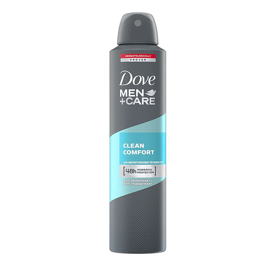 Dove Men + Care Clean Comfort Spray Deodorant - 250ml - Medaid