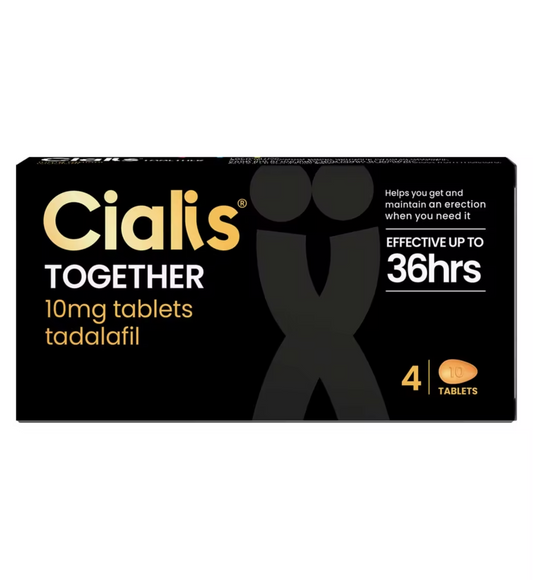 Cialis Together - Tadalafil 10mg  - 4/8 Tablets (P) - Medaid International