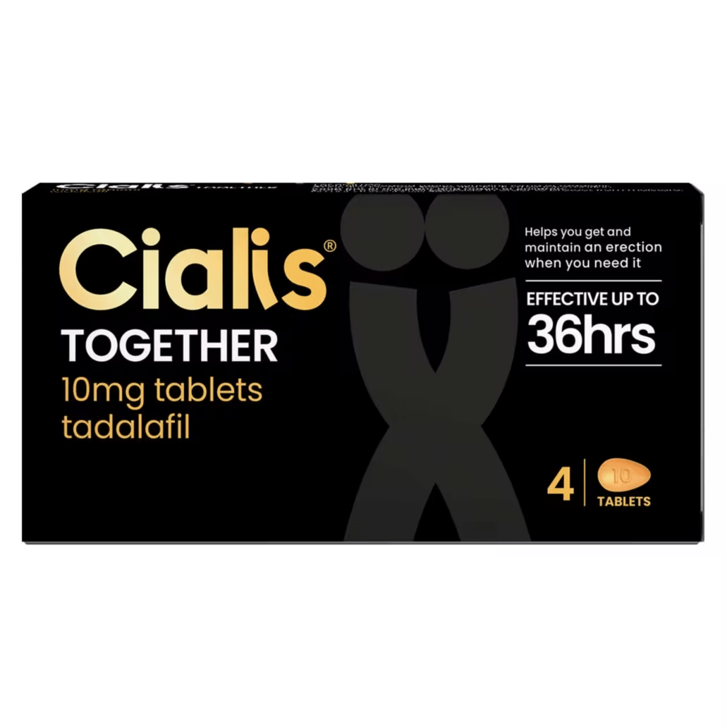 Cialis Together - Tadalafil 10mg  - 4/8 Tablets (P) - Medaid