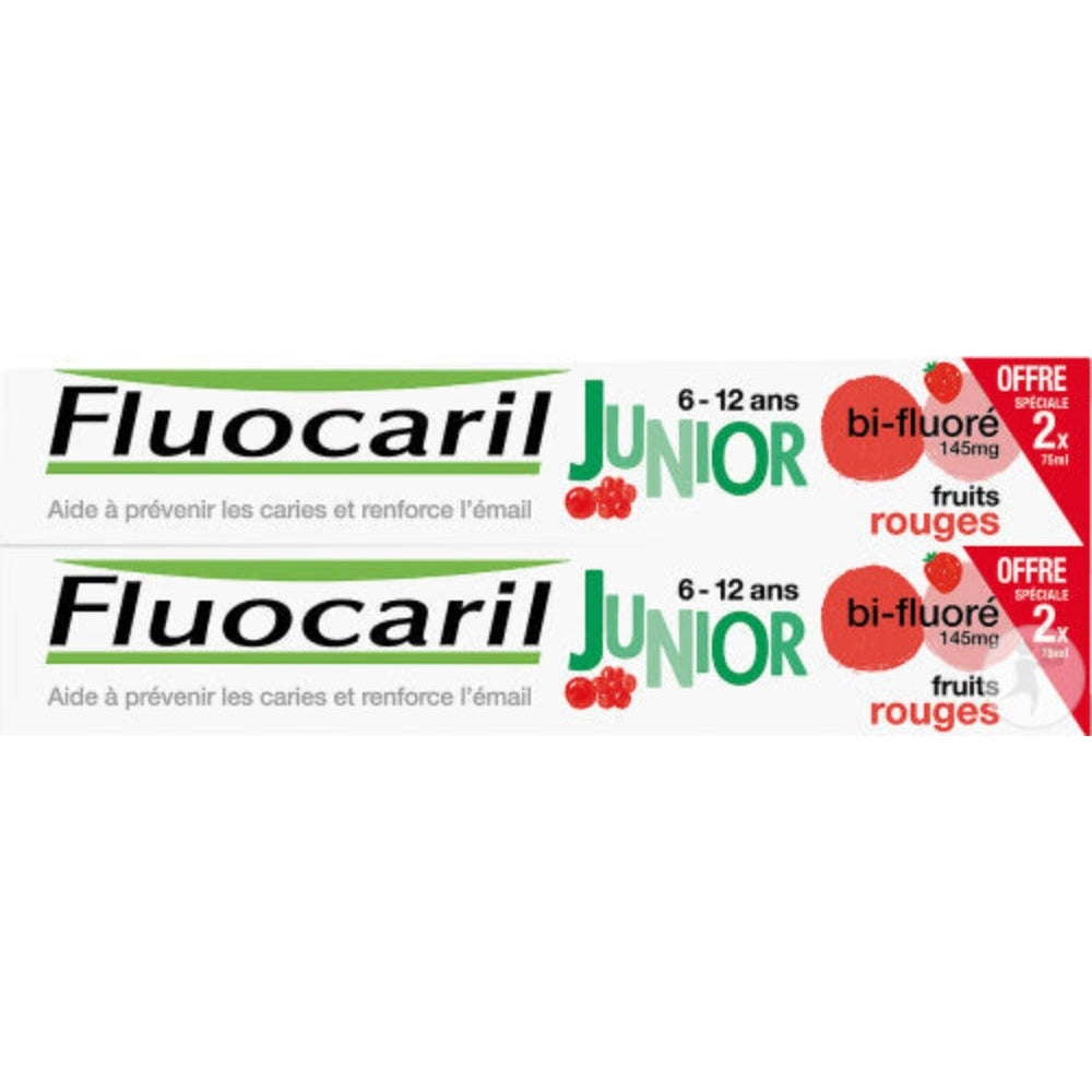 Fluocaril Junior Red Fruit 2*75 ml - Medaid