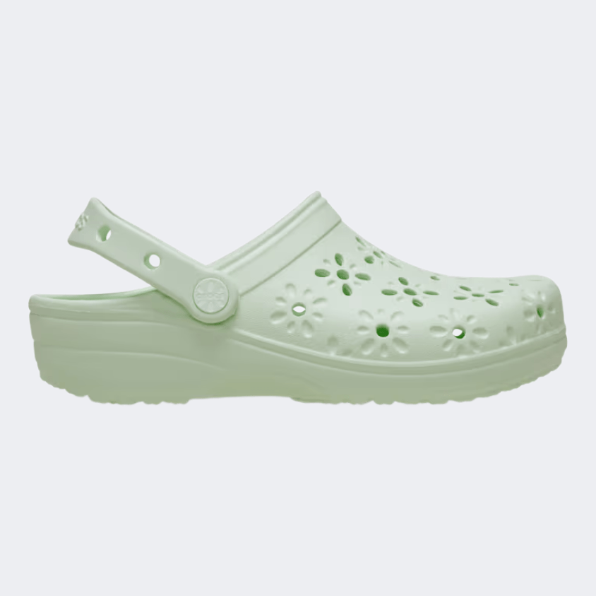 Crocs Classic Floral Cut Out Clog Unisex Lifestyle Jade Tint - Medaid International