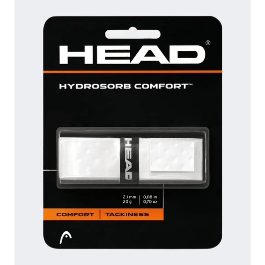 Head Hydrosorb Comfort Replacement Unisex Tennis Grip White - Medaid International