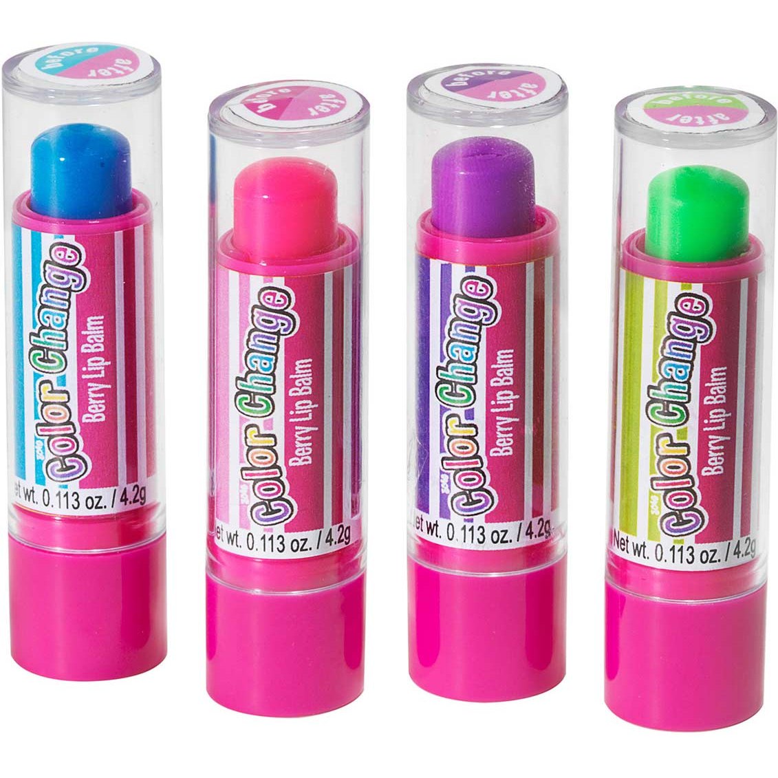 Color Changing Lip Balm, Assorted - Medaid International