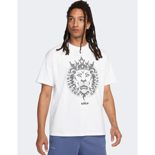 Nike Lebron James Max 90 Men Basketball T-Shirt White - Medaid International