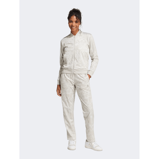 Adidas Essential 3 Stripes Women Sportswear Tracksuit Multicolor/Beige - Medaid International