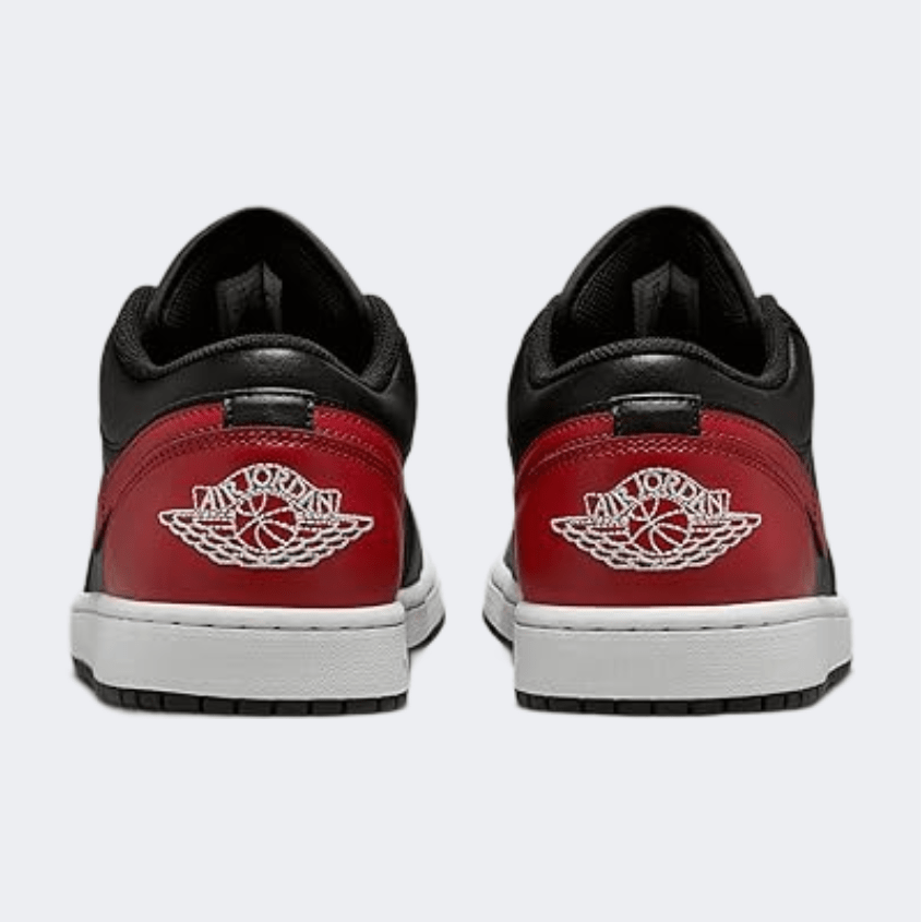 Nike Air Jordan 1 Low Men Lifestyle Shoes Black/Red - Medaid International