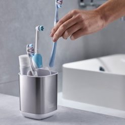 Joseph Joseph EasyStore Steel Toothbrush Holder - Medaid International