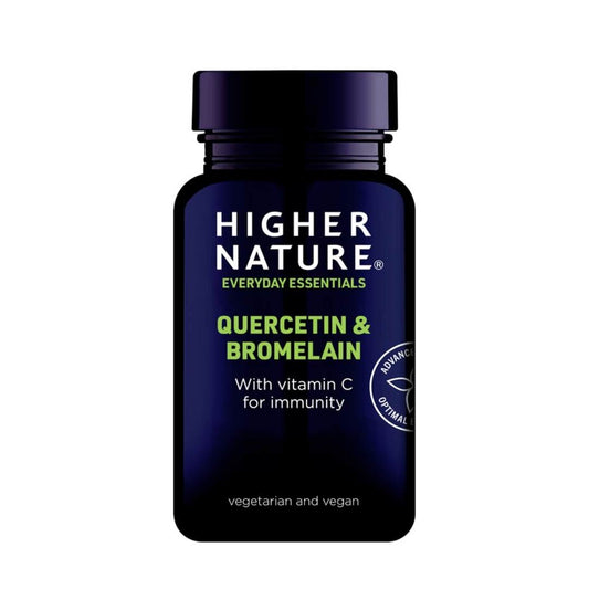 Higher Nature Quercetin & Bromelain 60 Tablets - Medaid