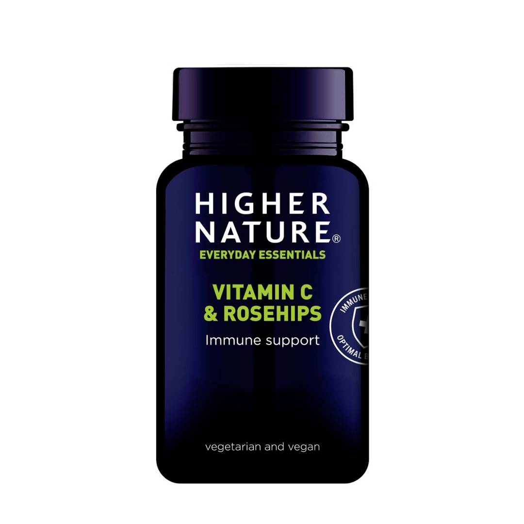 Higher Nature Vitamin C & Rosehips 90 Tablets - Medaid