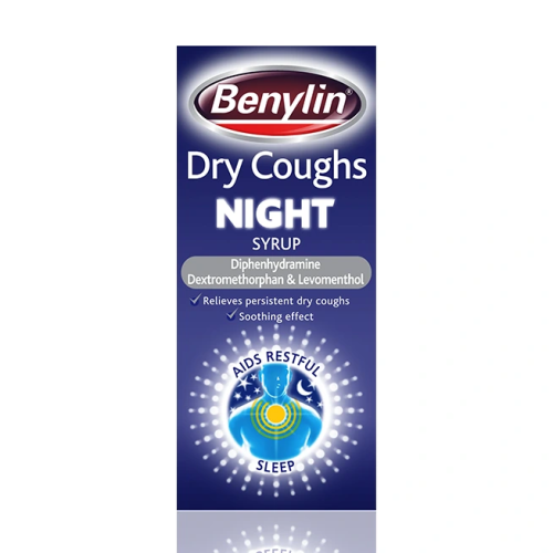 Benylin - Dry Coughs Night Syrup 150ml (P) - Medaid International