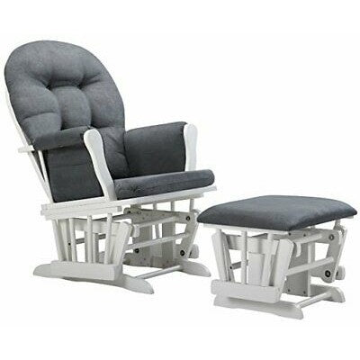 Miila Canvas Nursing Chair - Dark Grey Rocker