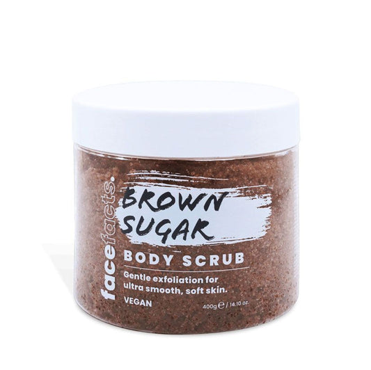 face facts body scrub - brown sugar 400G - Medaid