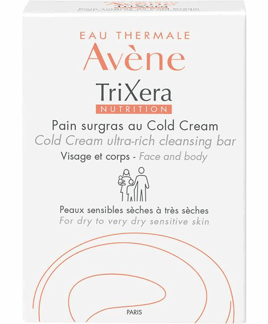 Avene Trixera Nutrition Cold Cream Ultra-Rich Cleansing Bar