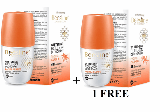 Beesline Whitening Deodorant Roll-On  - Pacific Island Buy 1 Get1  For Free