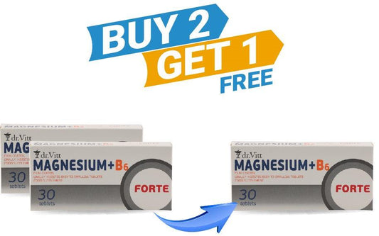 Dr. Vitt Magnesium + B6 Forte Buy 2 Get 1 For Free