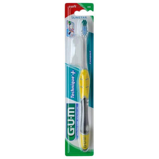 GUM Technique Soft Compact Head Toothbrush - Medaid