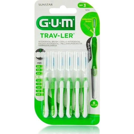 GUM Trav-Ler Ultra Fine Tapered 1.1mm Interdental Brush - Medaid