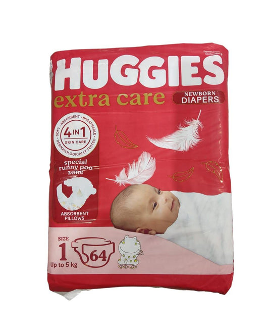 Huggies  N.1 (up to 5Kg) 64Pieces