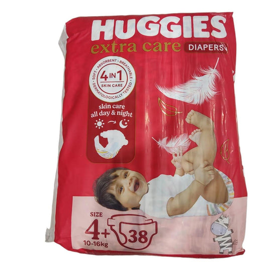 Huggies  N.4+ (10-16Kg) 38 Pieces